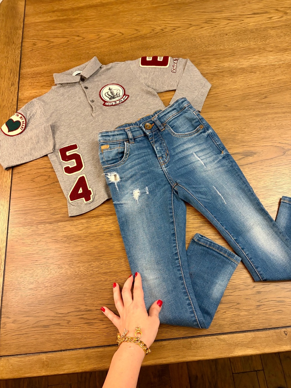 Dolce & Gabbana Boys Set 4 Years T-shirt 4T Top Sweater + Zara Jeans 5/6T